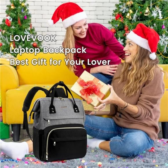 Laptop Backpack for Women Fashion Business Computer Backpacks Travel Bags Purse - Picture 2 of 6